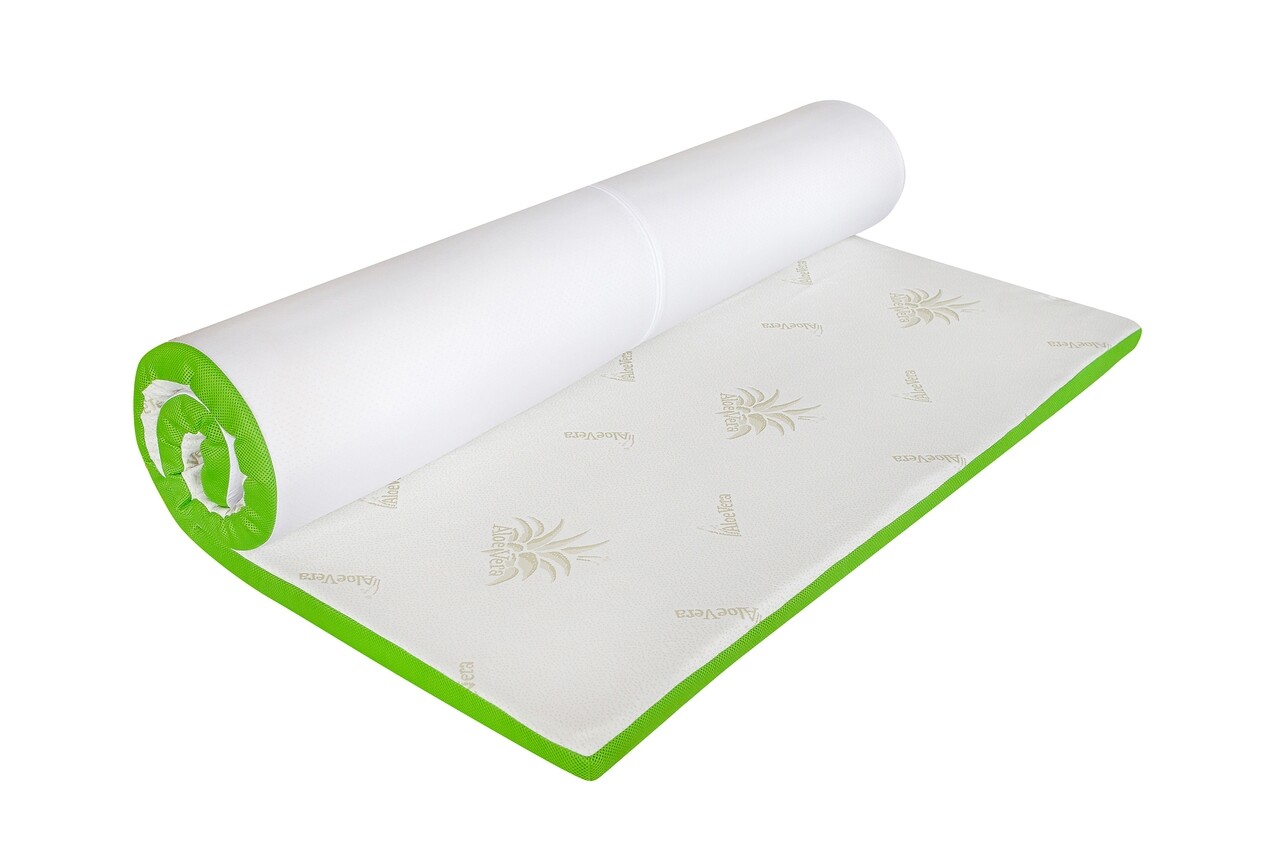 Topper saltea Aloe Vera 3+2 Memory Cool Gel, 120x190 cm, H 5 cm - imagine 6